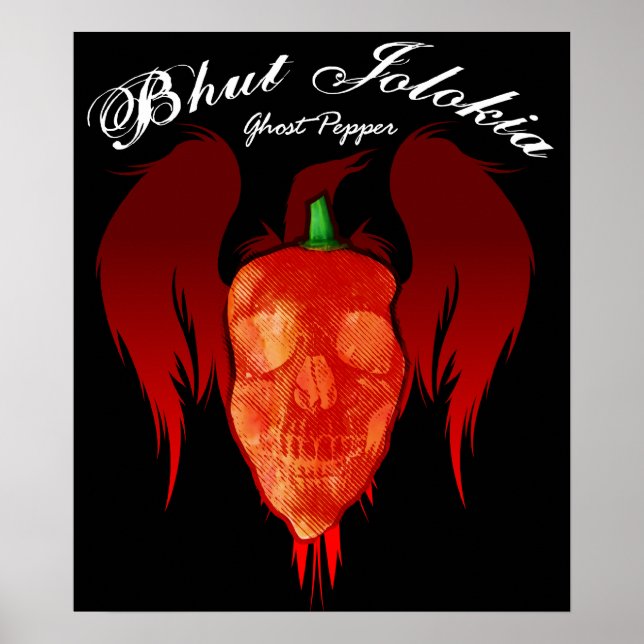 Ghost Pepper $24.95 Art Poster (Frente)