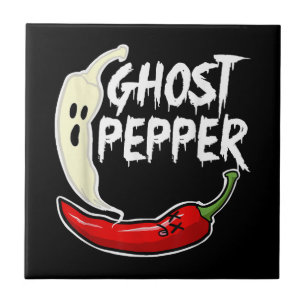 Ghost Pepper Funny Spicy Hot Halloween Peppe