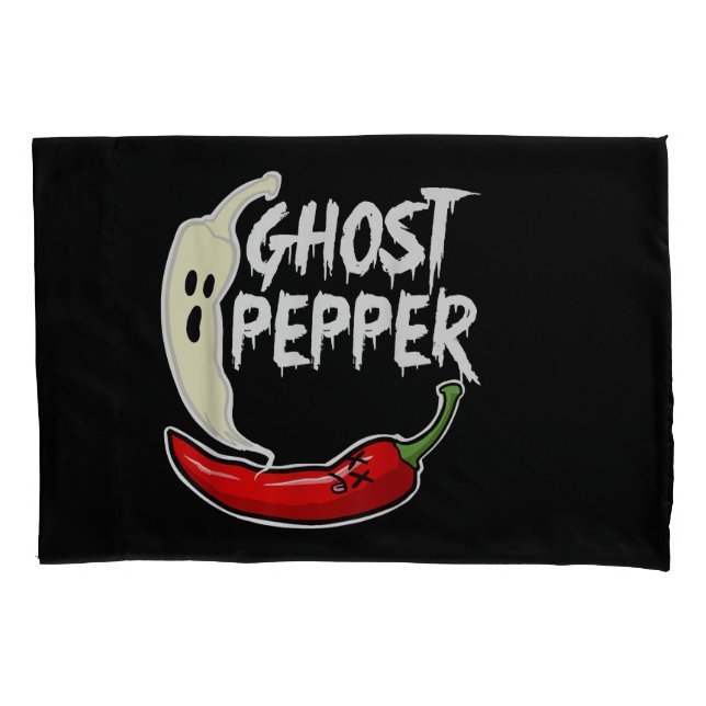 Ghost Pepper Funny Spicy Hot Halloween Peppe (Frente)