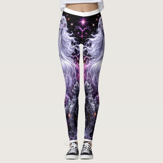 Ghostly Glam Halloween Leggings (Frente)