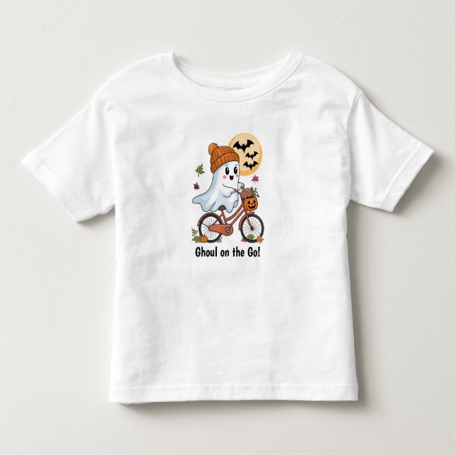 Ghoul bonito na camiseta personalizada do Dia das  (Frente)