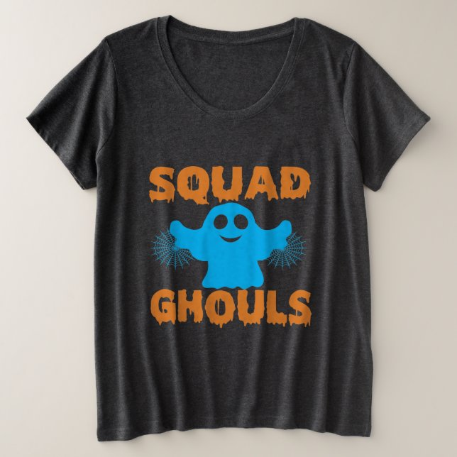 Ghouls De Esquadrão Mais Camisa De Tamanho T (Frente do Design)