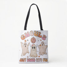 Ghouls Engraçados Halloween Tote Bag