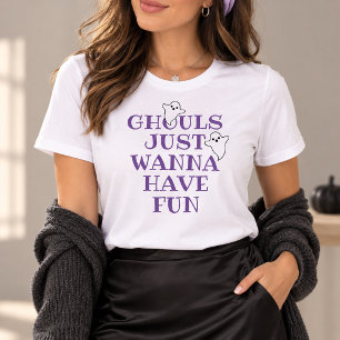 Ghouls Just Wanna Have Fun Roxo de Halloween