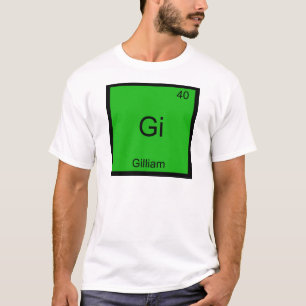 Gi - Gilliam Camiseta Símbolo Elemento Químico Div