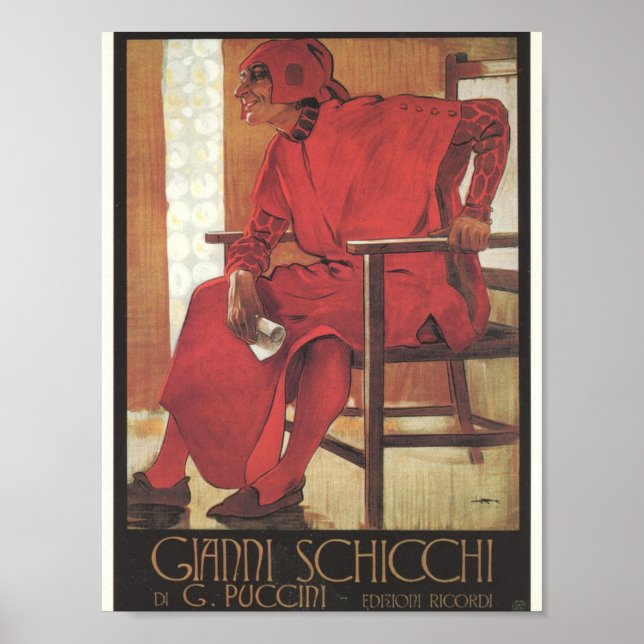 Gianni Schicchi Poster (Puccini) (Frente)