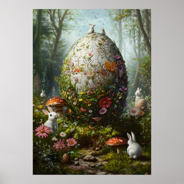 Giant Easter Egg Fantasy Woods Poster (Frente)