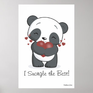 Giant 'I Snorgle the Best!' Panda Poster