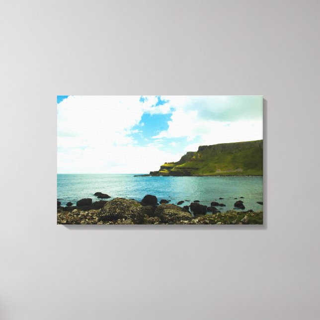 Giants Cauway in Ireland Stretered Canvas Print (Frente)