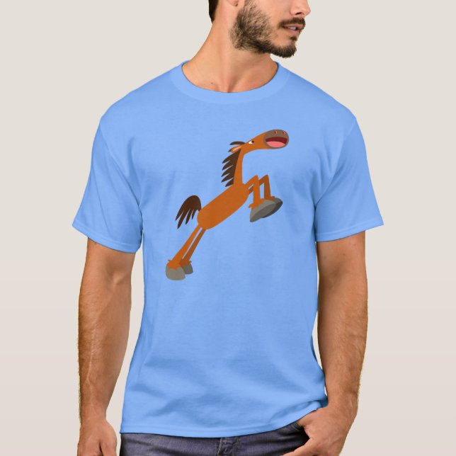 Giddyup, Horsey! Camiseta de Cartoon Horse (Frente)