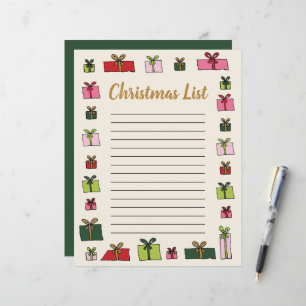 Gifs Clip-Art Kids Modelo da Lista de Natal