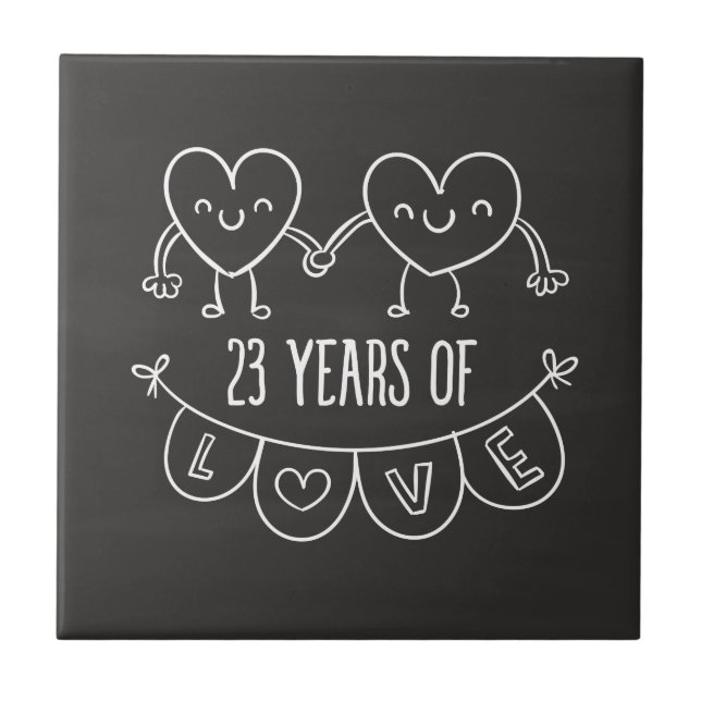 Gift Chalk Hearts do 23º aniversário (Frente)