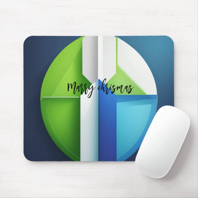 Gift Haroon Modern Chrisam 3D Photo Grid Mouse Pad (Com mouse)