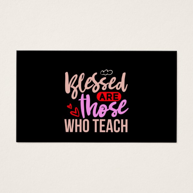 Gifts Teacher | Blessed Are Those Who Teach (Frente)