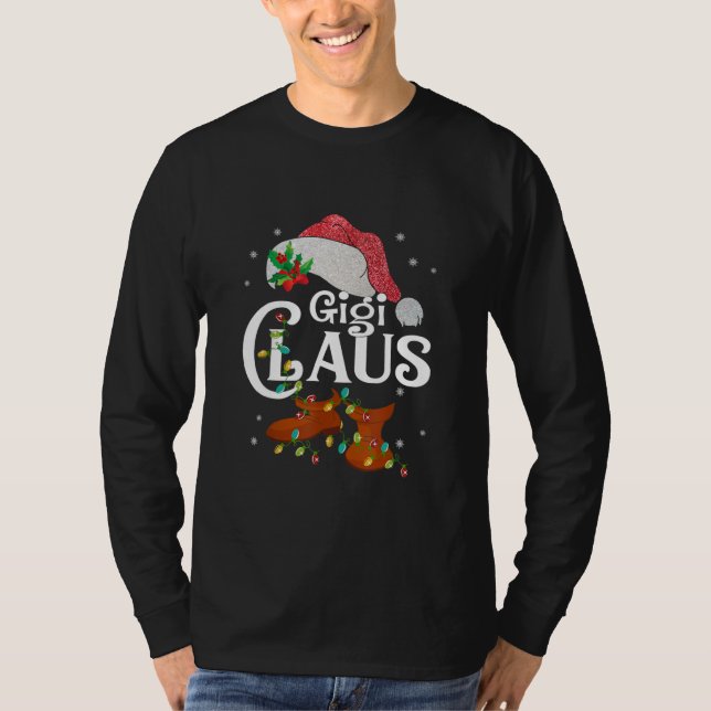 Gigi Claus Camisa A Família Pajama De Natal (Frente)