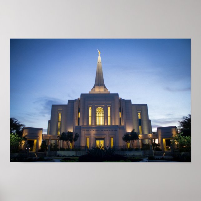 Gilbert Arizona LDS Temple Poster (Frente)