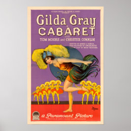 Gilda Cinza Cabaret Poster vintage