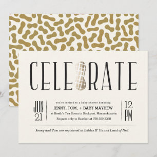 Gilded Celebra O Convite Ao Chá de fraldas De Amen