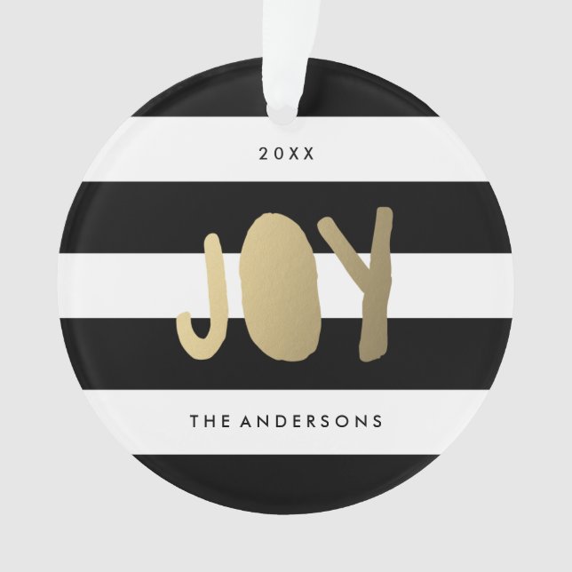 Gilded Joy | Ornamento de Feriado (Frente)