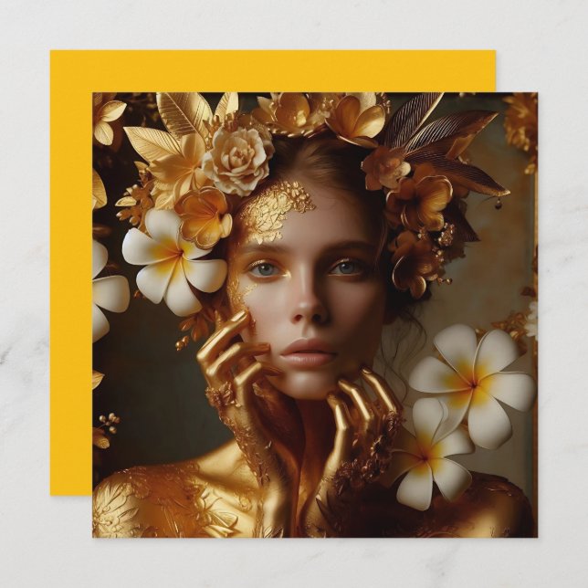 Gilded Pre-Raphaelite Woman 3 (Frente/Verso)