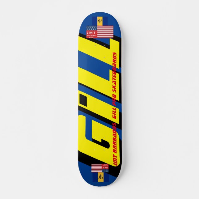 GILL JMT BARB 7, 3/4", skateboard Deck (Frente)