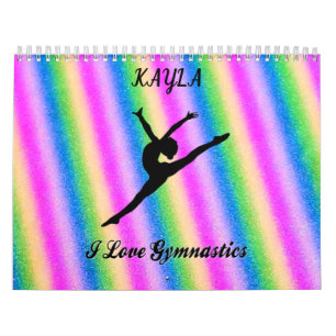 GIMNASTICS COORFUL CALENDÁRIO PERSONALIZADO EM 20