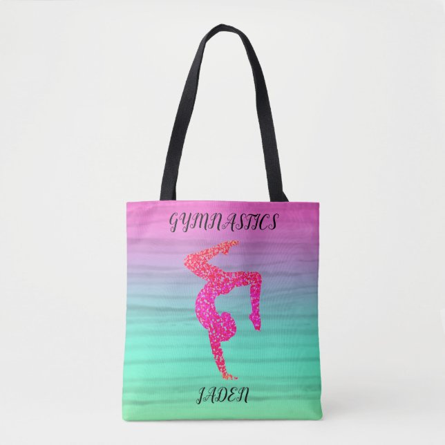 GIMNASTICS COORFUL TOTE BAG PERSONALIZADO. (Frente)