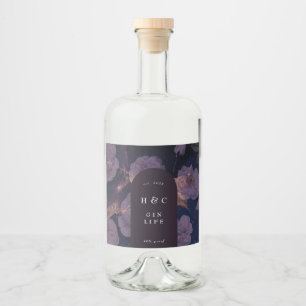 GIN Botânico Púrpura Floral Púrpura Elegante Da