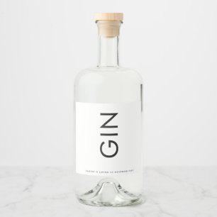Gin Simples Monograma Grande Ultra Moderno