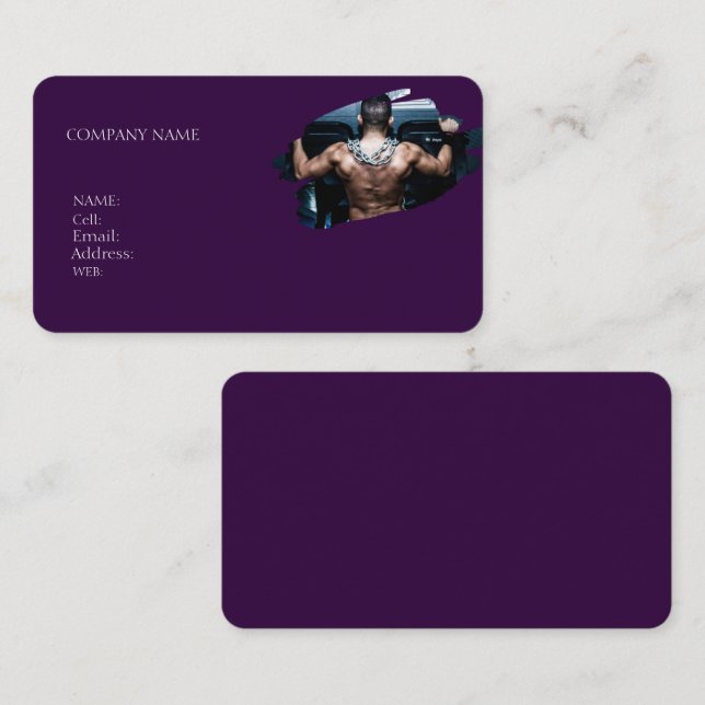 ginásio de CARTÃO DE VISITA de MODELO BÁSICO (Frente/Verso)