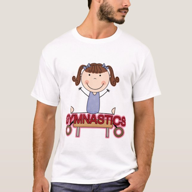 GINÁSTICA - a menina triguenha racha o camiseta e (Frente)
