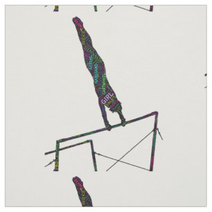 Ginástica Arte em Palavras Sobre Tecido De Bares