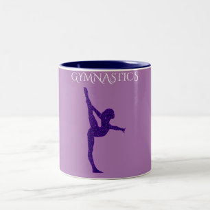 Ginástica, duas caneca de café tonta.