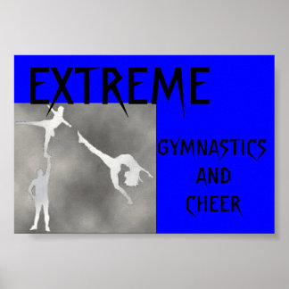 GINÁSTICA EXTREMA E POSTER DE CERVEJA