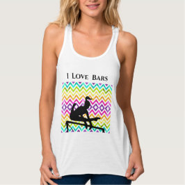 Ginástica I Love Bares Chevron Gymnast Tank Top