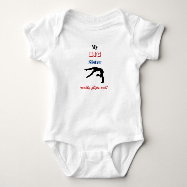Ginástica "Minha Irmã Mais Velha" Camiseta Flip (Frente)