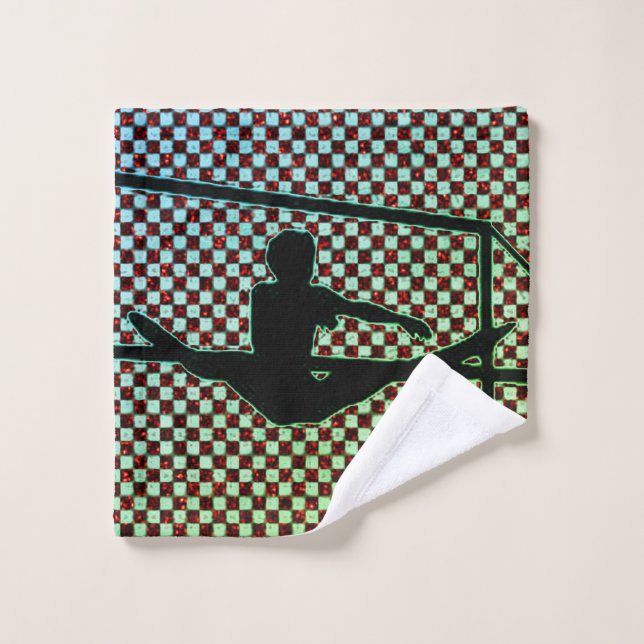 Ginástica Verificada com Toalha de Pano de Lavagem (Pano de lavar)