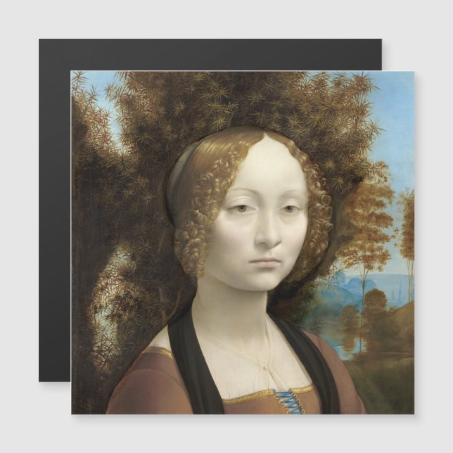Ginevra de' Benci Leonardo da Vinci (Frente/Verso)