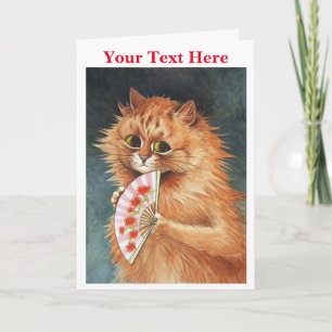 Ginger Cat - Cartões de agradecimentos Louis Wain