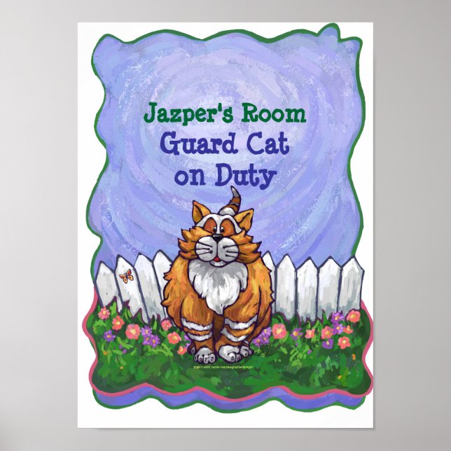 Ginger Cat My Room Poster (Frente)