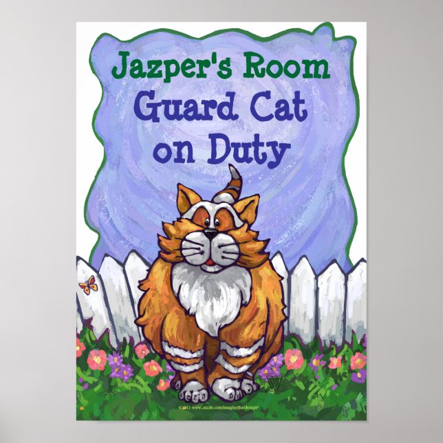 Ginger Cat My Room Poster (Frente)