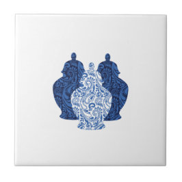 Ginger Jars Azulejo de Cerâmica Azul de Poteria/Br