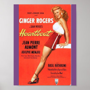 Ginger Rogers Heartbeat Poster