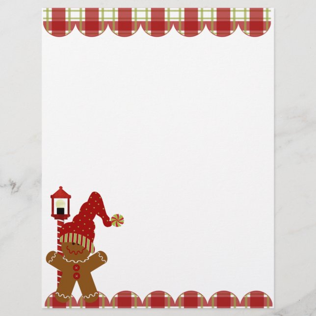 Gingerbird Cookie Letterhead (Frente)