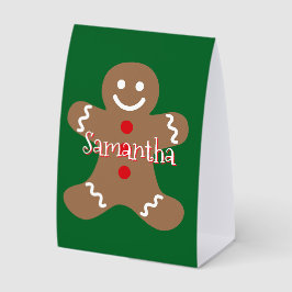Gingerbread Man Table Tent Paper Sign