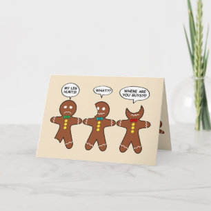 Gingercake Men Personalizar Cartões de natal