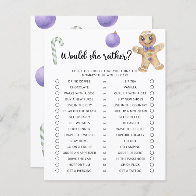 Gingerpão - Ela poderia jogar preferencialmente? (Frente/Verso)