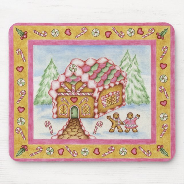 Gingerpão Heart House Mousepad (Frente)
