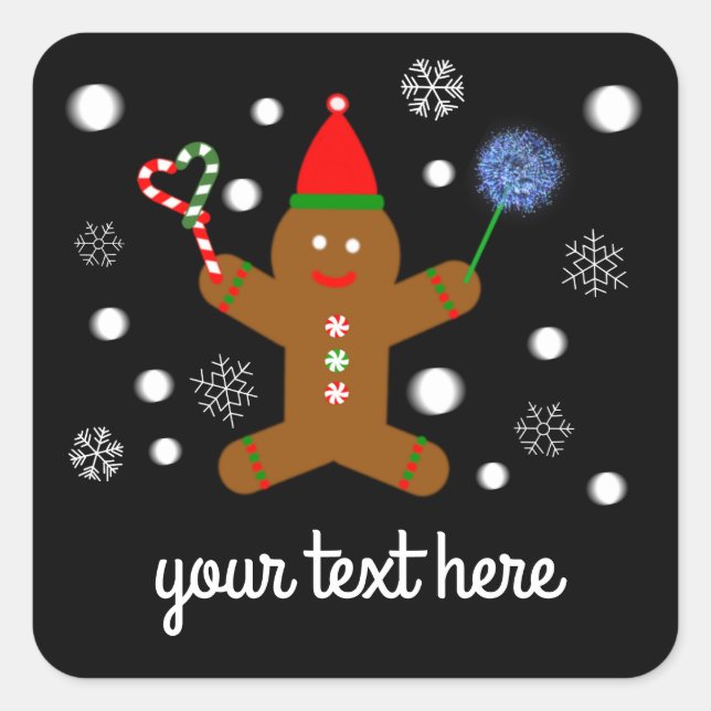 Gingerpão Homem 2 Adesivos (Frente)