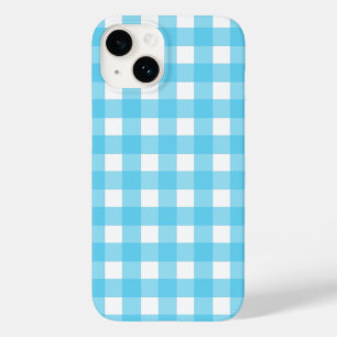 Gingham azul-ceruliano brilhante